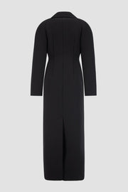 Bonded Crepe Hourglass Coat
