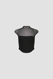 High Neck Corset Top