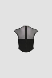 High Neck Corset Top
