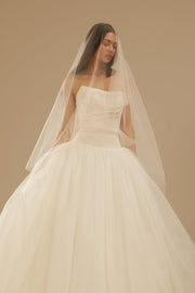 Sheath Veil - Bright Ivory