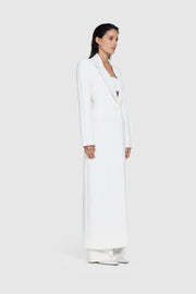 Bonded Crepe Hourglass Coat