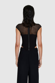 High Neck Corset Top