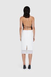 Bonded Crepe Pencil Skirt