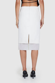 Bonded Crepe Pencil Skirt
