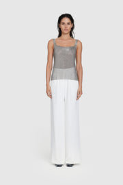 Pleated Crepe Trouser