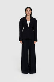 Bonded Crepe Hourglass Blazer